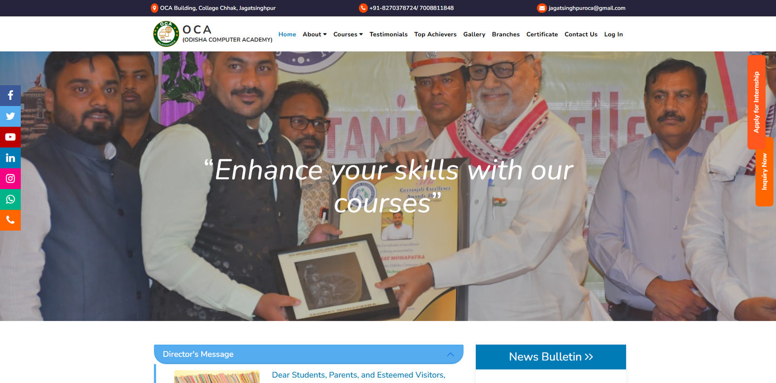 Business Website dashboard demo